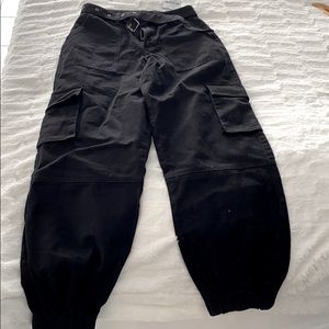Black cargo pants